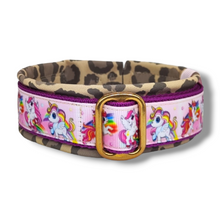 Lade das Bild in den Galerie-Viewer, Halsband 30mm "Einhornliebe - Leo Edition II"