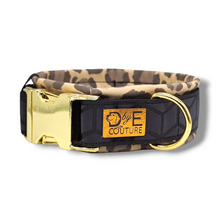 Lade das Bild in den Galerie-Viewer, reflektierendes Halsband 30mm "Golden Leopard II"