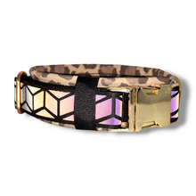 Lade das Bild in den Galerie-Viewer, reflektierendes Halsband 30mm "Golden Leopard II"