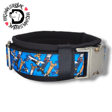 Lade das Bild in den Galerie-Viewer, Halsband 30mm &quot;Blue Dogs III&quot;
