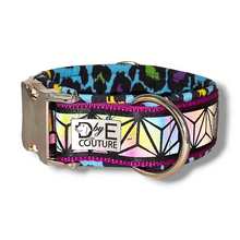 Lade das Bild in den Galerie-Viewer, reflektierendes Halsband 50mm "Rainbow Leopard II"