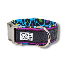 Lade das Bild in den Galerie-Viewer, reflektierendes Halsband 40mm "Rainbow Leopard I"