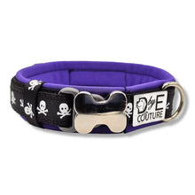 Lade das Bild in den Galerie-Viewer, Halsbänder - Halsband 20mm Black Mini Skulls II