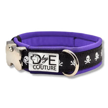 Lade das Bild in den Galerie-Viewer, Halsbänder - Halsband 20mm Black Mini Skulls II