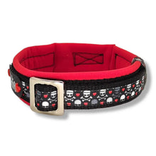 Lade das Bild in den Galerie-Viewer, Halsbänder - Halsband 20mm Skulls & Hearts V