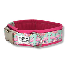 Lade das Bild in den Galerie-Viewer, Halsbänder - Halsband 30mm Flamingo Liebe II