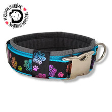 Lade das Bild in den Galerie-Viewer, Halsbänder - Halsband 40mm Metallic Paws