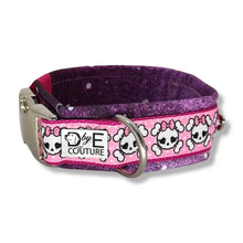 Lade das Bild in den Galerie-Viewer, Halsbänder - Halsband 40mm Pink Skull Galaxy