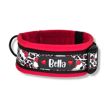 Lade das Bild in den Galerie-Viewer, Halsbänder - Halsband 50mm Red Bow Skull II