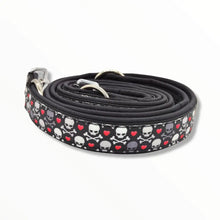 Lade das Bild in den Galerie-Viewer, Leinen - Leine 3-fach Skulls & Hearts