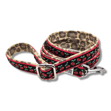 Lade das Bild in den Galerie-Viewer, Leinen - Leine stufenlos Kirsche küsst Leo