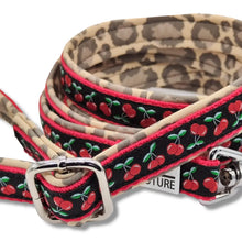 Lade das Bild in den Galerie-Viewer, Leinen - Leine stufenlos Kirsche küsst Leo