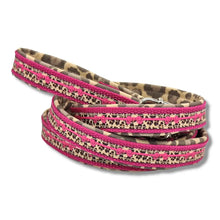 Lade das Bild in den Galerie-Viewer, Leinen - Leine stufenlos Pink Leo Love