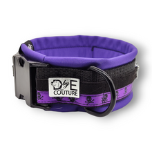 Lade das Bild in den Galerie-Viewer, Halsband 50mm &quot;Skulls &amp; Glitter II Lilac&quot;
