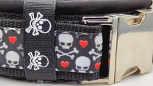 Laden und Abspielen von Videos im Galerie-Viewer, Halsband 50mm &quot;Skulls &amp; Hearts III&quot;
