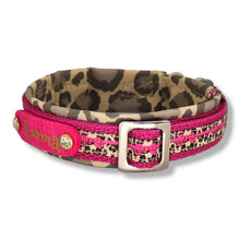 Lade das Bild in den Galerie-Viewer, Halsbänder - Halsband 20mm Pink Leo Love VI
