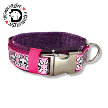 Lade das Bild in den Galerie-Viewer, Halsbänder - Halsband 30mm Pink Skull Galaxy II
