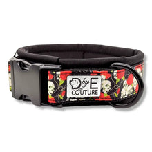 Lade das Bild in den Galerie-Viewer, Halsbänder - Halsband 30mm Skulls &amp; Roses III

