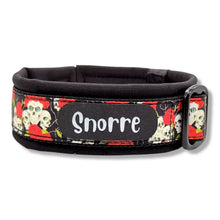 Lade das Bild in den Galerie-Viewer, Halsbänder - Halsband 30mm Skulls &amp; Roses III
