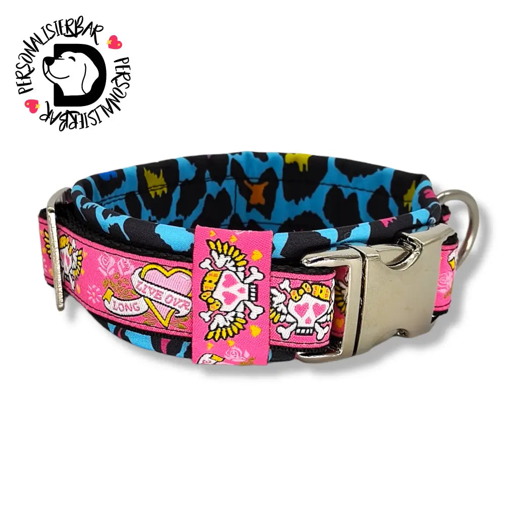 Halsbänder - Halsband 30mm Sweet Crazy Life III