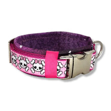Lade das Bild in den Galerie-Viewer, Halsbänder - Halsband 40mm Pink Skull Galaxy
