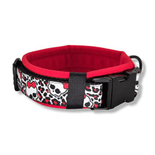 Lade das Bild in den Galerie-Viewer, Halsbänder - Halsband 40mm Red Bow Skull
