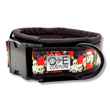 Lade das Bild in den Galerie-Viewer, Halsbänder - Halsband 50mm Skulls &amp; Roses

