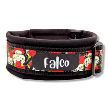 Lade das Bild in den Galerie-Viewer, Halsbänder - Halsband 50mm Skulls &amp; Roses
