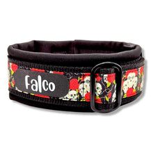 Lade das Bild in den Galerie-Viewer, Halsbänder - Halsband 50mm Skulls &amp; Roses

