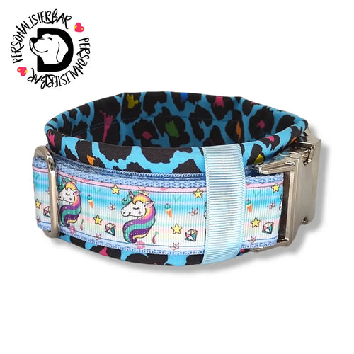 Halsbänder - Halsband 50mm Unicorn Love