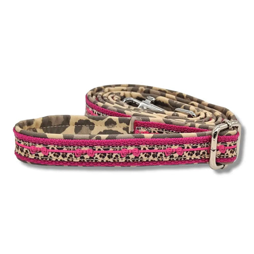 Leinen - Leine stufenlos Pink Leo Love